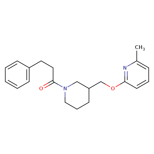 1-(3-{[(6-methylpyridin-2-yl)oxy]methyl}piperidin-1-yl)-3-phenylpropan-1-one