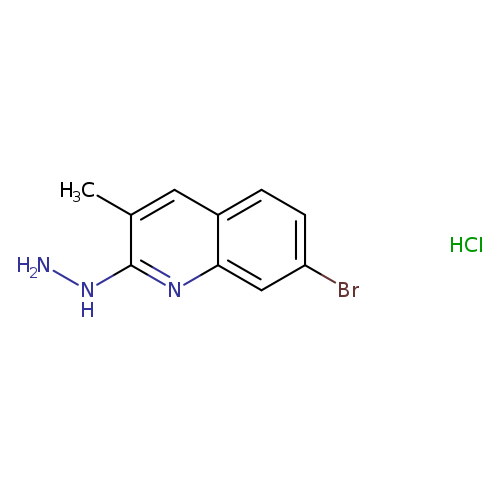 Quinoline, 7-bromo-2-hydrazinyl-3-methyl-, hydrochloride (1:1)
