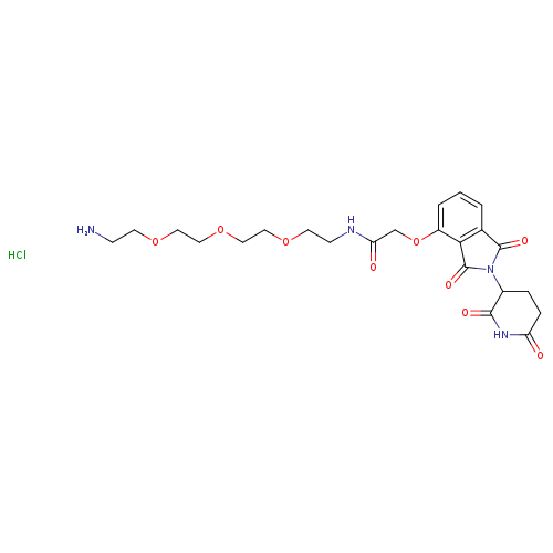 N-(2-(2-(2-(2-Aminoethoxy)ethoxy)ethoxy)ethyl)-2-((2-(2,6-dioxopiperidin-3-yl)-1,3-dioxoisoindolin-4-yl)oxy)acetamidehydrochloride