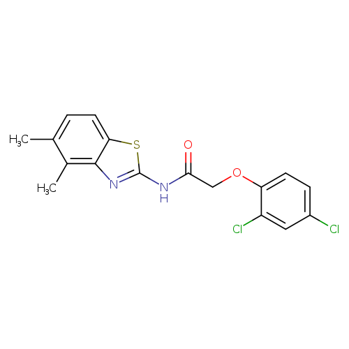 2-(2,4-dichlorophenoxy)-N-(4,5-dimethyl-1,3-benzothiazol-2-yl)acetamide
