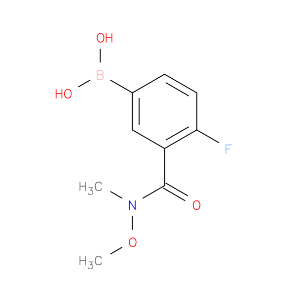 N-Methoxy-N-methyl 5-borono-2-fluorobenzamide