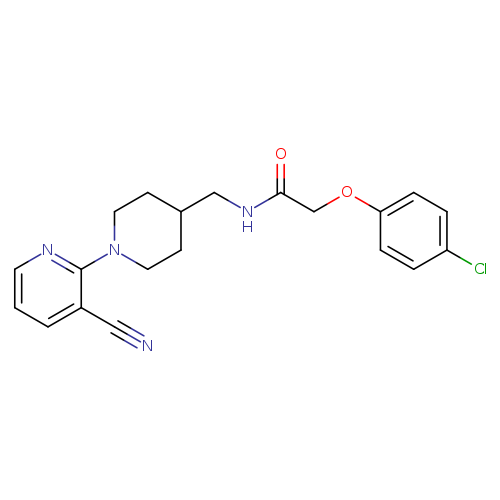 2-(4-chlorophenoxy)-N-{[1-(3-cyanopyridin-2-yl)piperidin-4-yl]methyl}acetamide