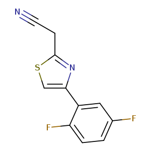 2-[4-(2,5-difluorophenyl)-1,3-thiazol-2-yl]acetonitrile