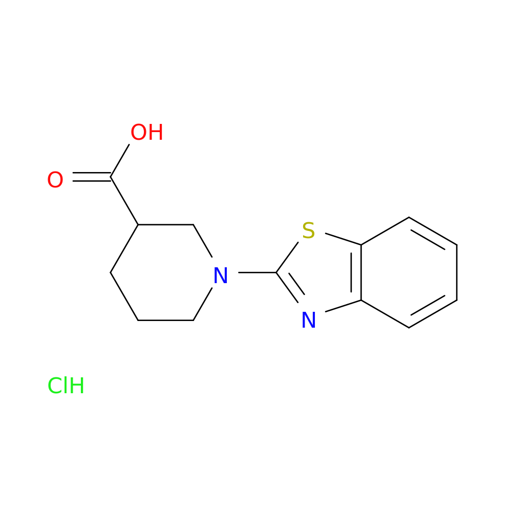 1-(1,3-benzothiazol-2-yl)piperidine-3-carboxylic acid hydrochloride