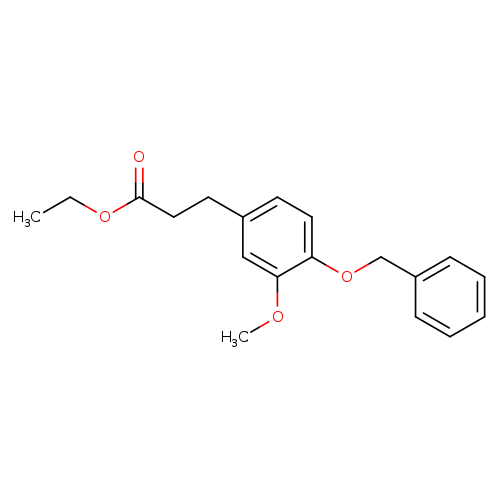 3-(4-benzyloxy-3-methoxy-phenyl)-propionic acid ethyl ester