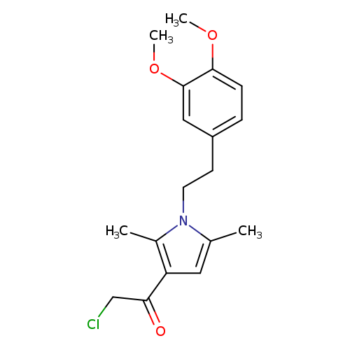 2-chloro-1-{1-[2-(3,4-dimethoxyphenyl)ethyl]-2,5-dimethyl-1H-pyrrol-3-yl}ethan-1-one