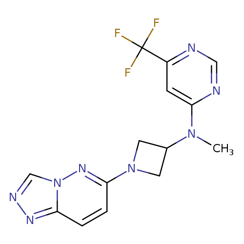N-methyl-N-(1-{[1,2,4]triazolo[4,3-b]pyridazin-6-yl}azetidin-3-yl)-6-(trifluoromethyl)pyrimidin-4-amine