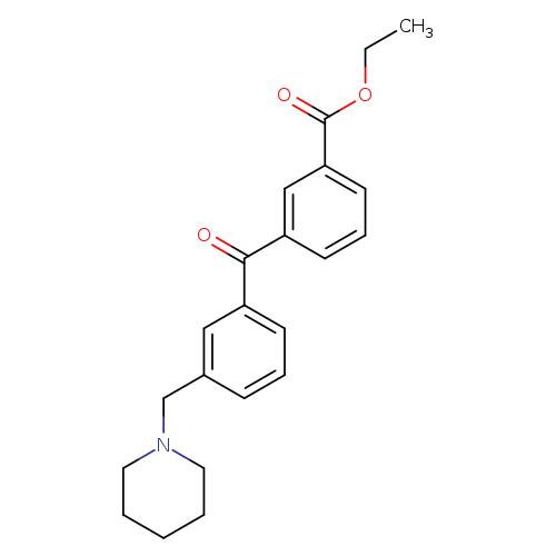 3-Carboethoxy-3'-piperidinomethyl benzophenone