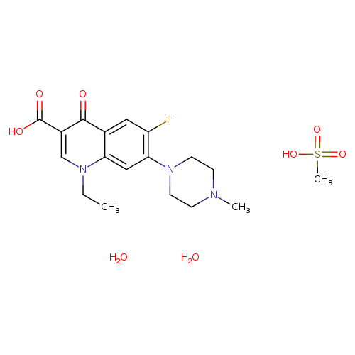 1-Ethyl-6-Fluoro-7-(4-Methylpiperazin-1-YL)-4-Oxo-Quinoline-3-Carboxylic Acid