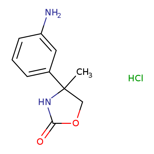 4-(3-aminophenyl)-4-methyl-1,3-oxazolidin-2-one hydrochloride
