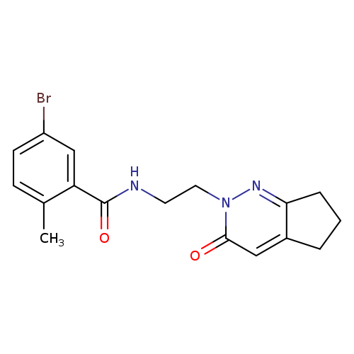 5-bromo-2-methyl-N-(2-{3-oxo-2H,3H,5H,6H,7H-cyclopenta[c]pyridazin-2-yl}ethyl)benzamide