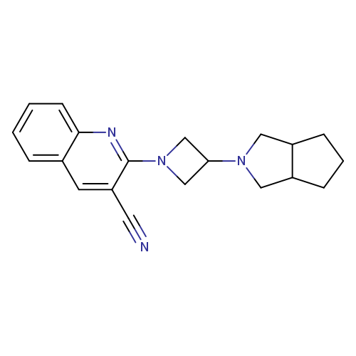 2-(3-{octahydrocyclopenta[c]pyrrol-2-yl}azetidin-1-yl)quinoline-3-carbonitrile