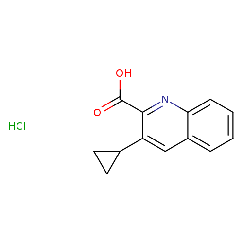 3-cyclopropylquinoline-2-carboxylic acid hydrochloride