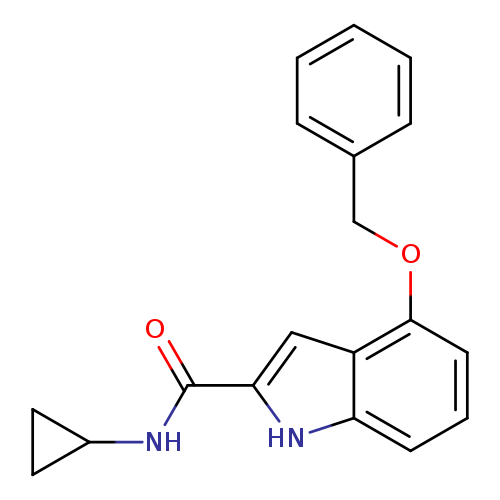 4-(benzyloxy)-N-cyclopropyl-1H-indole-2-carboxamide
