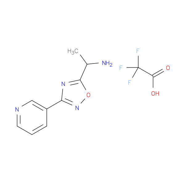 {1-[3-(3-pyridinyl)-1,2,4-oxadiazol-5-yl]ethyl}amine trifluoroacetate