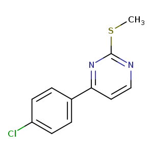 4-(4-Chlorophenyl)-2-(methylthio)pyrimidine