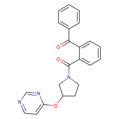 4-{[1-(2-benzoylbenzoyl)pyrrolidin-3-yl]oxy}pyrimidine