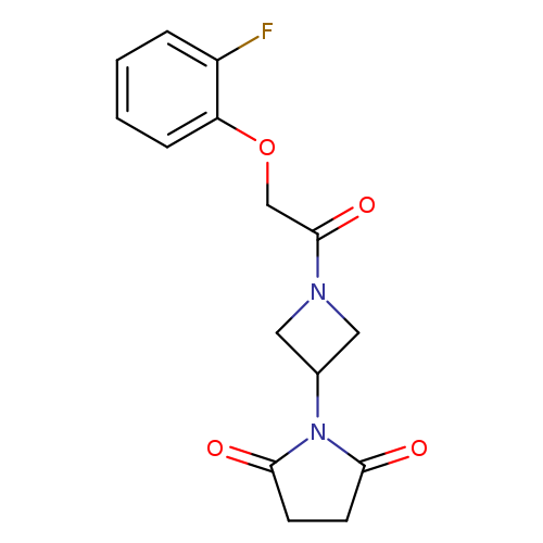 1-{1-[2-(2-fluorophenoxy)acetyl]azetidin-3-yl}pyrrolidine-2,5-dione