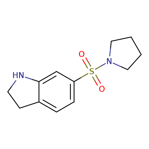 6-(pyrrolidine-1-sulfonyl)-2,3-dihydro-1H-indole