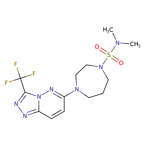 N,N-dimethyl-4-[3-(trifluoromethyl)-[1,2,4]triazolo[4,3-b]pyridazin-6-yl]-1,4-diazepane-1-sulfonamide
