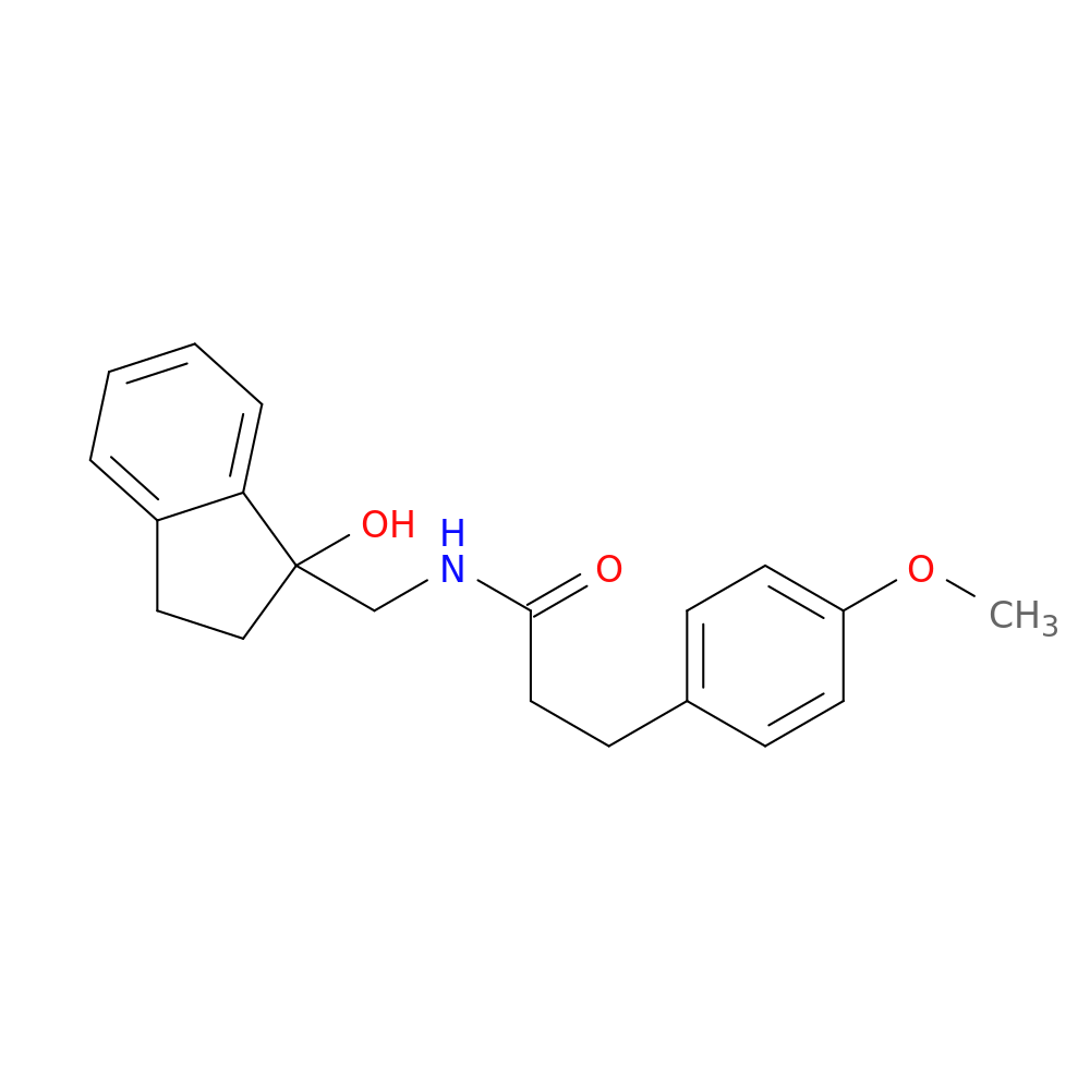 N-[(1-hydroxy-2,3-dihydro-1H-inden-1-yl)methyl]-3-(4-methoxyphenyl)propanamide