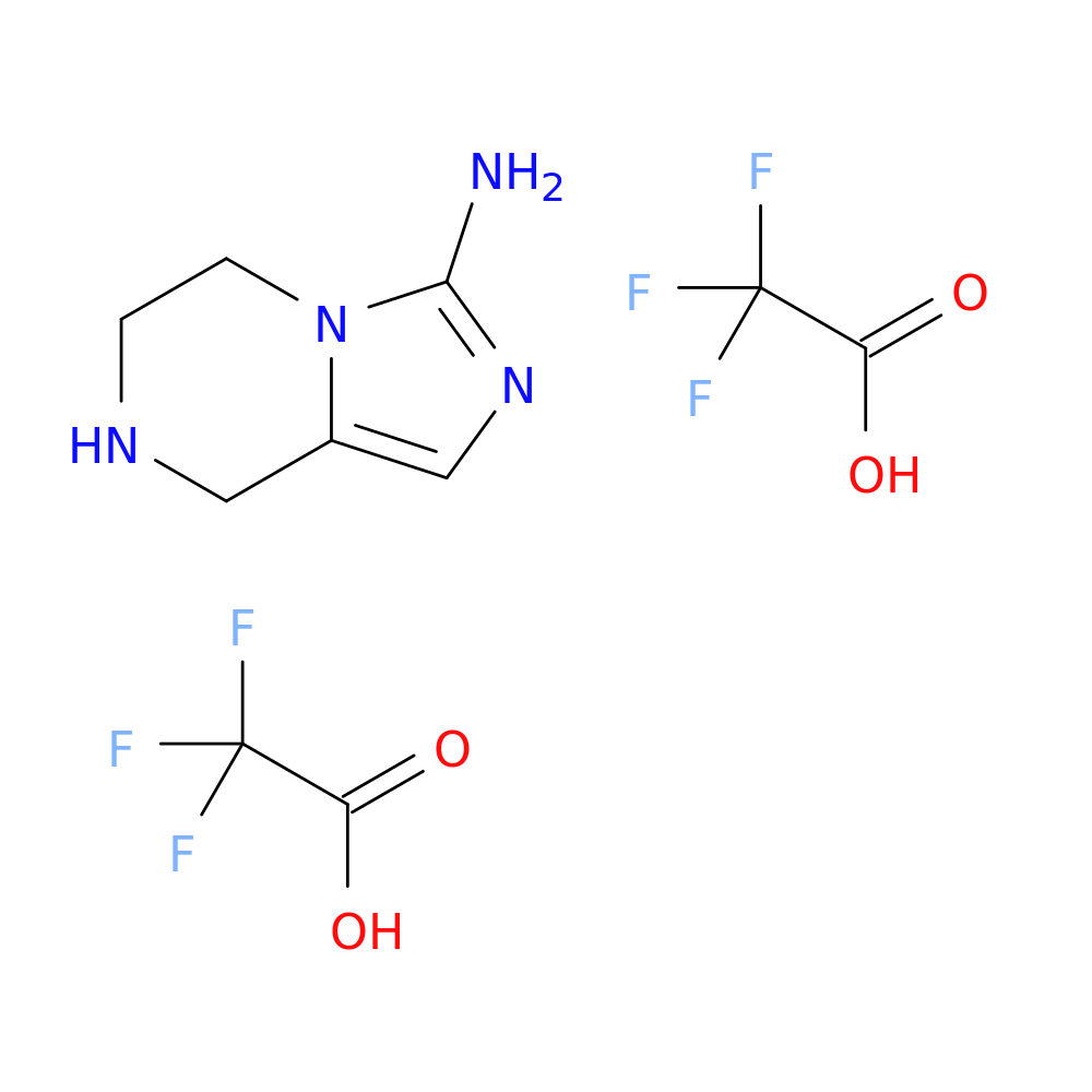 5H,6H,7H,8H-imidazo[1,5-a]pyrazin-3-amine; bis(trifluoroacetic acid)