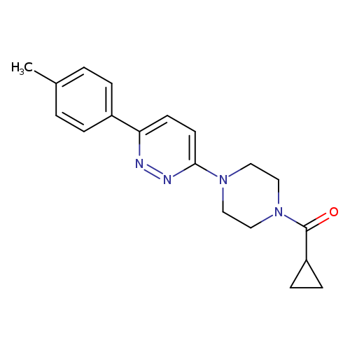 3-(4-cyclopropanecarbonylpiperazin-1-yl)-6-(4-methylphenyl)pyridazine