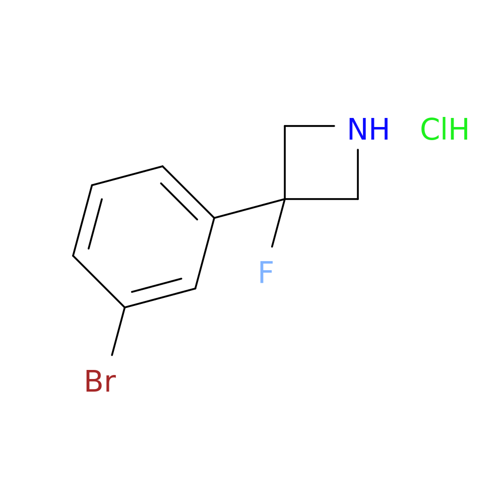 3-(3-bromophenyl)-3-fluoroazetidine hydrochloride