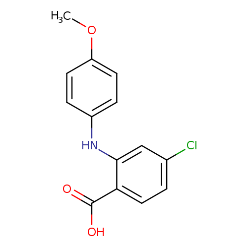 4-Chloro-2-((4-methoxyphenyl)amino)benzoic acid