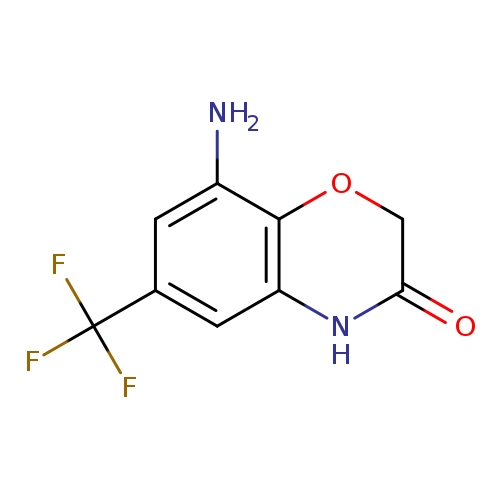 8-amino-6-(trifluoromethyl)-3,4-dihydro-2H-1,4-benzoxazin-3-one