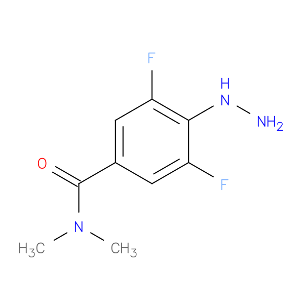 3,5-difluoro-4-hydrazinyl-N,N-dimethylbenzamide