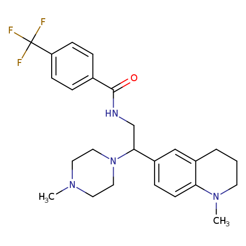 N-[2-(1-methyl-1,2,3,4-tetrahydroquinolin-6-yl)-2-(4-methylpiperazin-1-yl)ethyl]-4-(trifluoromethyl)benzamide