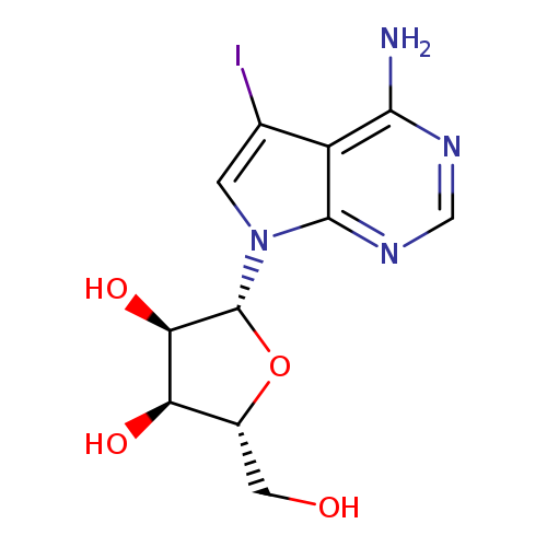 (2R,3R,4S,5R)-2-(4-Amino-5-iodo-7H-pyrrolo[2,3-d]pyrimidin-7-yl)-5-(hydroxymethyl)tetrahydrofuran-3,4-diol , 5-Iodotubercidin