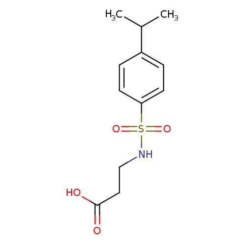 3-[4-(propan-2-yl)benzenesulfonamido]propanoic acid