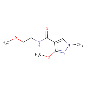3-methoxy-N-(2-methoxyethyl)-1-methyl-1H-pyrazole-4-carboxamide