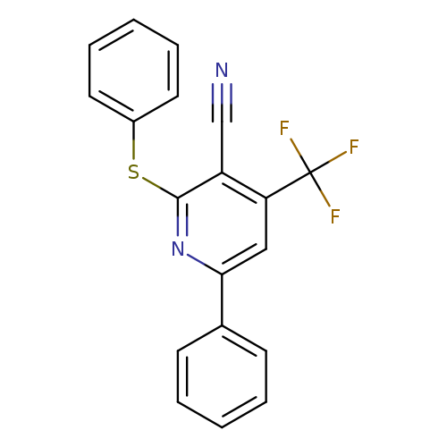 6-phenyl-2-(phenylsulfanyl)-4-(trifluoromethyl)pyridine-3-carbonitrile