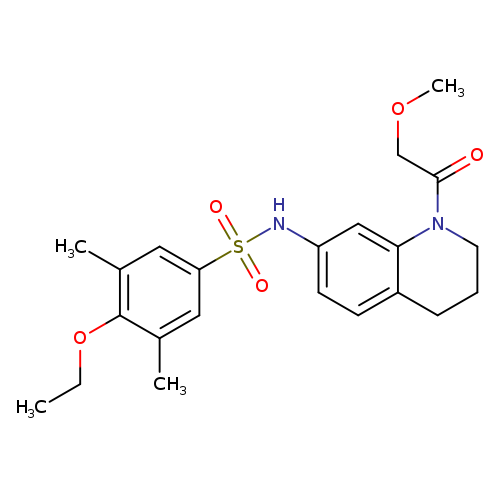 4-ethoxy-N-[1-(2-methoxyacetyl)-1,2,3,4-tetrahydroquinolin-7-yl]-3,5-dimethylbenzene-1-sulfonamide