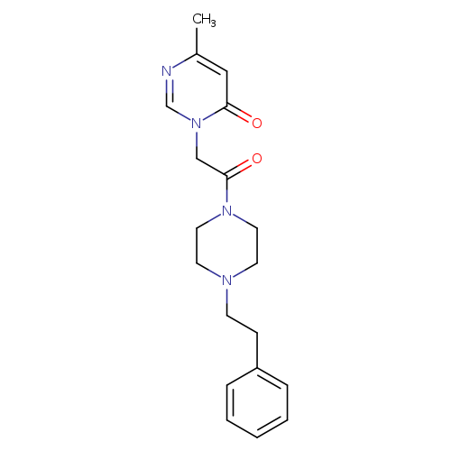 6-methyl-3-{2-oxo-2-[4-(2-phenylethyl)piperazin-1-yl]ethyl}-3,4-dihydropyrimidin-4-one