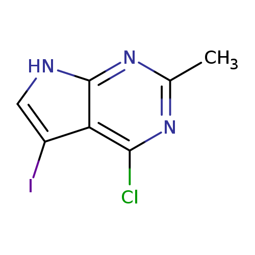 4-Chloro-5-iodo-2-methyl-7h-pyrrolo[2,3-d]pyrimidine