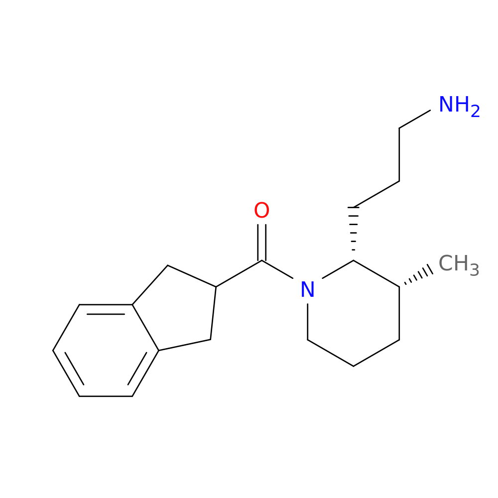 rac-3-[(2R,3R)-1-(2,3-dihydro-1H-indene-2-carbonyl)-3-methylpiperidin-2-yl]propan-1-amine