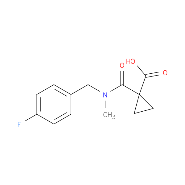 1-{[(4-fluorophenyl)methyl](methyl)carbamoyl}cyclopropane-1-carboxylic acid