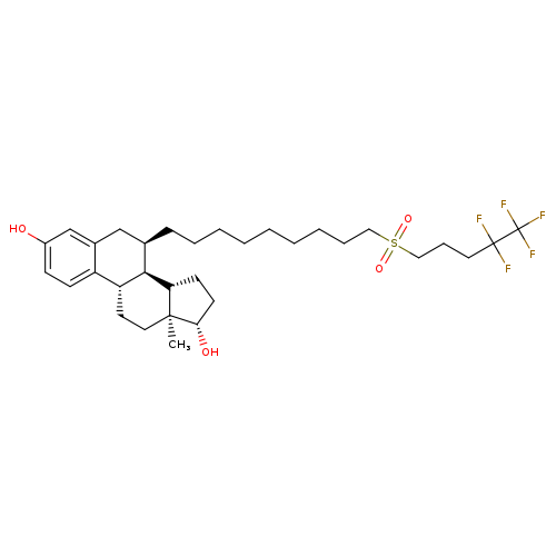Estra-1,3,5(10)-triene-3,17-diol,7-[9-[(4,4,5,5,5-pentafluoropentyl)sulfonyl]nonyl]-, (7a,17b)-