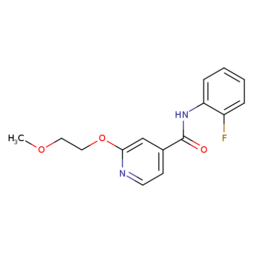 N-(2-fluorophenyl)-2-(2-methoxyethoxy)pyridine-4-carboxamide