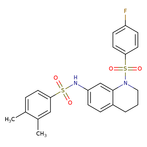 N-[1-(4-fluorobenzenesulfonyl)-1,2,3,4-tetrahydroquinolin-7-yl]-3,4-dimethylbenzene-1-sulfonamide