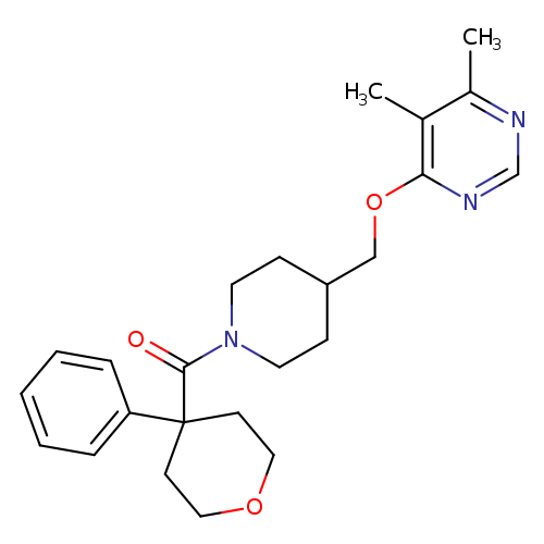 4,5-dimethyl-6-{[1-(4-phenyloxane-4-carbonyl)piperidin-4-yl]methoxy}pyrimidine