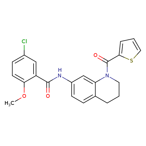 5-chloro-2-methoxy-N-[1-(thiophene-2-carbonyl)-1,2,3,4-tetrahydroquinolin-7-yl]benzamide