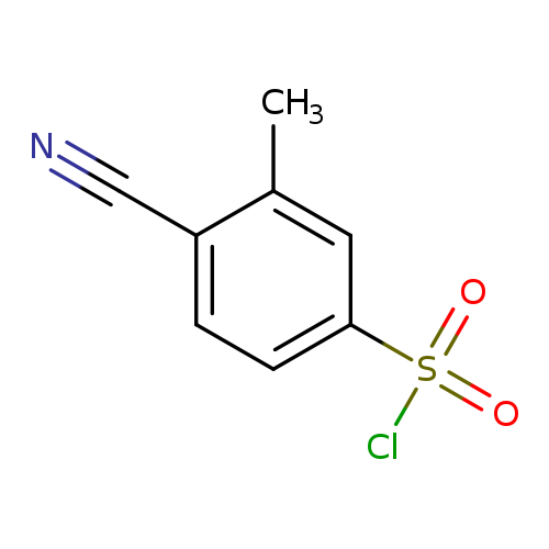 4-Cyano-3-methylbenzene-1-sulfonyl chloride