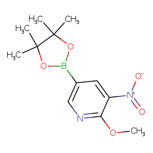 2-Methoxy-3-nitro-5-(4,4,5,5-tetramethyl-[1,3,2]
dioxaborolan-2-yl)-pyridine