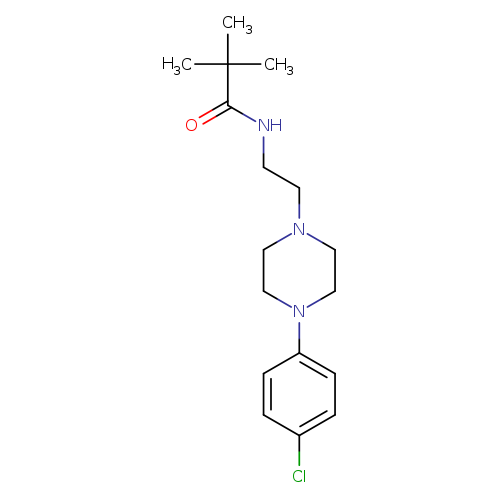 N-{2-[4-(4-chlorophenyl)piperazin-1-yl]ethyl}-2,2-dimethylpropanamide