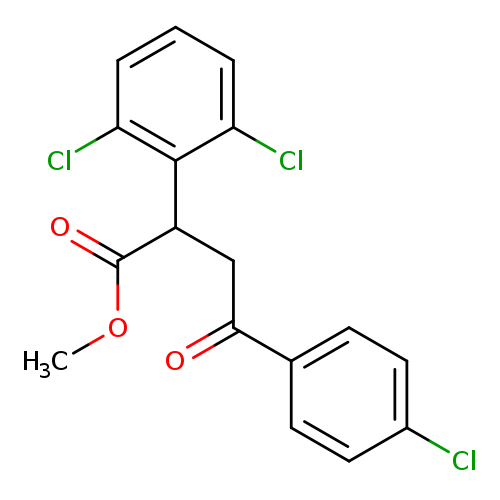 methyl 4-(4-chlorophenyl)-2-(2,6-dichlorophenyl)-4-oxobutanoate